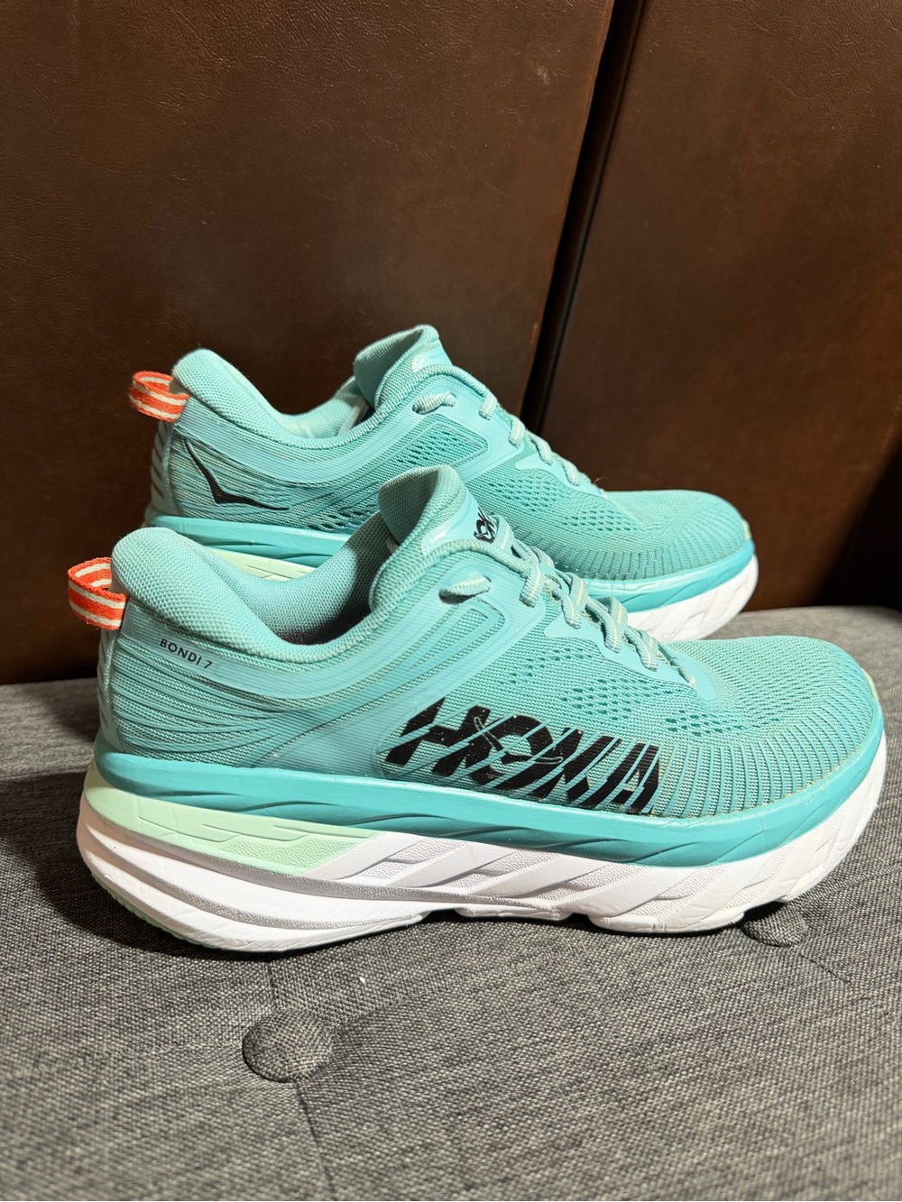 Hoka One One Women's Mint Teal Running Sneakers - Picture 2 of 7